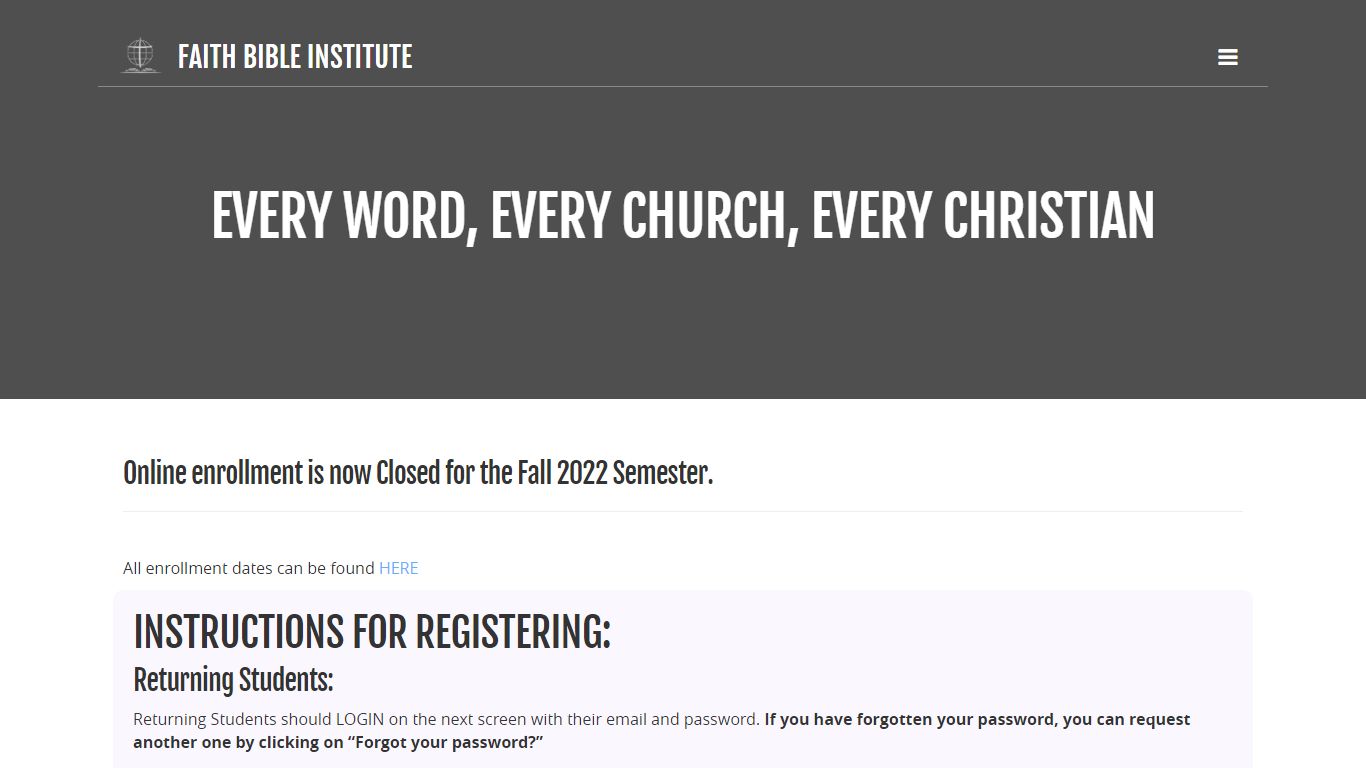 Enrollment Instructions